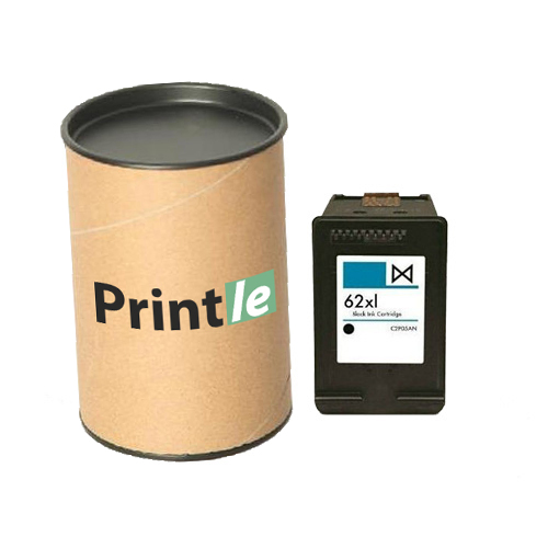 HP 62XL (C2P05AE) kasetė juoda/black 600psl (Printle)  (su mikroschema)