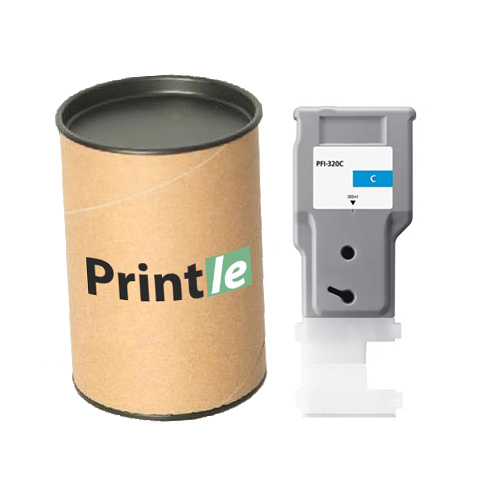 Canon PFI-320C (2891C001) mėlyna/cyan 300ml (Printle) PFI320C (su mikroschema)
