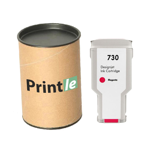 HP 730 (P2V69A) kasetė raudona 300ml (Printle)  (su mikroschema)