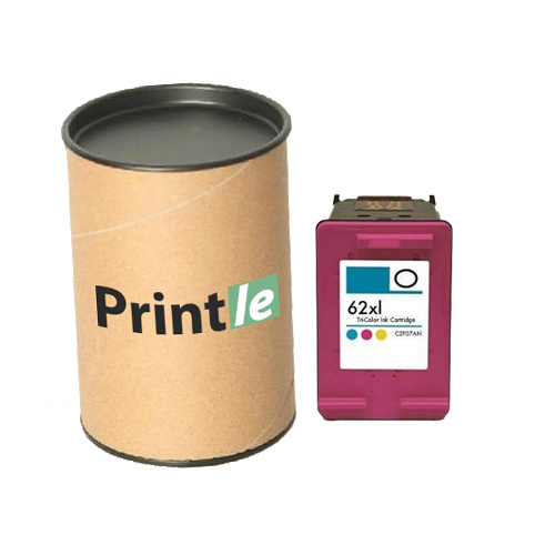 HP 62XL (C2P07AE) kasetė spalvota/color 415psl (Printle)  (su mikroschema)