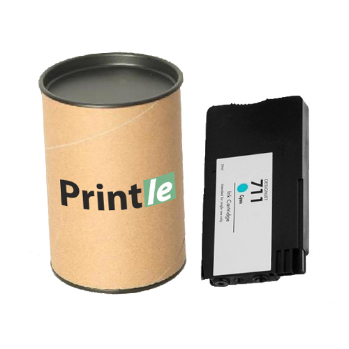 HP 711 (CZ130A) kasetė žydra/cyan 29ml (Printle)  (su mikroschema)