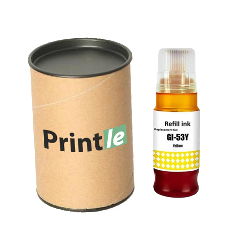 Canon GI-53Y (4690C001) geltona/yellow 60ml (Printle) GI53Y (su mikroschema)