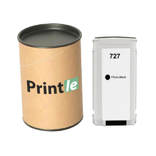 HP 727 (B3P23A) kasetė foto juoda 130ml (Printle)  (su mikroschema)