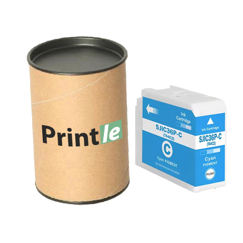 Epson SJIC36P-C (C13T44C240) mėlyna/cyan 80ml (Printle) SJIC36PC (su mikroschema)
