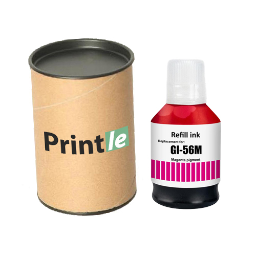 Canon GI-56M (4431C001) raudona/magenta 135ml (Printle) GI56M (su mikroschema)