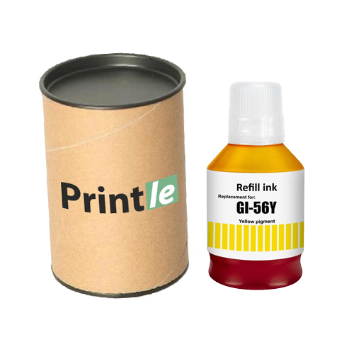Canon GI-56Y (4432C001) geltona/yellow 135ml  (Printle) GI56Y (su mikroschema)