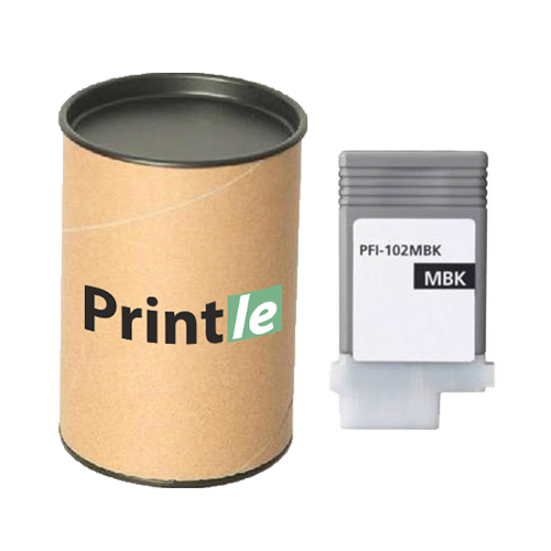 Canon PFI-102MBK (0894B001) kasetė matte black/matinė juoda 130ml (Printle) PFI102MBK (su mikroschema)