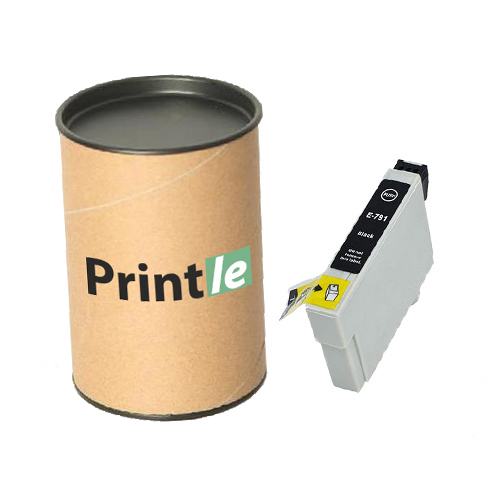 Epson T0791 (C13T07914010) kasetė juoda/black 17ml(Printle)  (su mikroschema)