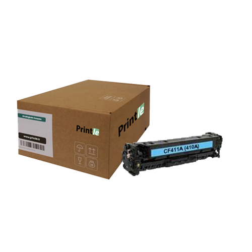 HP 410A (CF411A) kasetė žydra/cyan 2300psl (Printle)  (su mikroschema)