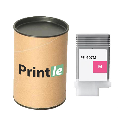 Canon PFI-107M (6707B001) kasetė magenta/raudona 130ml (Printle) PFI107M (su mikroschema)