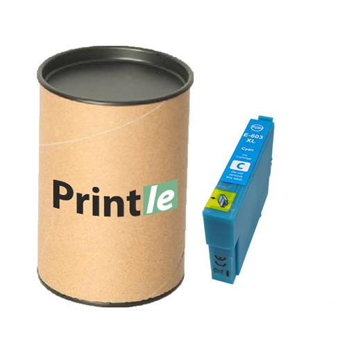 Epson 603XL (C13T03A24010) kasetė žydra 350psl (Printle)  (su mikroschema)