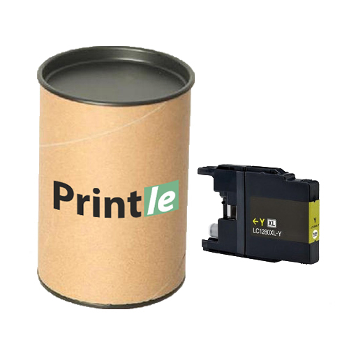 Brother LC-1280XLY kasetė geltona/yellow 1430psl (Printle) LC1280XL (su mikroschema)