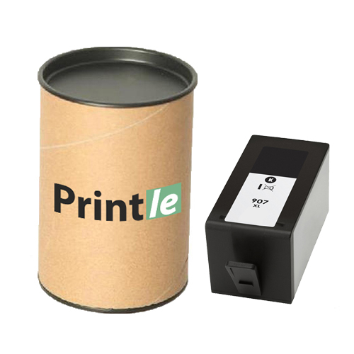 HP 907XL (T6M19AE) kasetė juoda/black 39ml (Printle)  (su mikroschema)