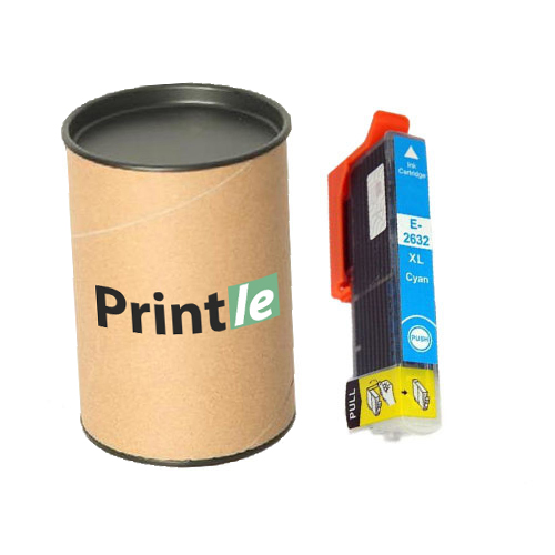 Epson T26XL (C13T26324012) kasetė žydra/cyan 700psl (Printle)  (su mikroschema)