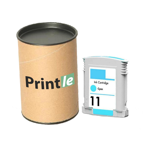 HP 11 (C4836A) kasetė žydra/cyan 2300psl (Printle)  (su mikroschema)