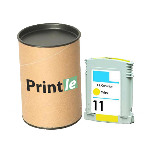 HP 11 (C4838A) kasetė geltona/yellow 2490psl (Printle)  (su mikroschema)