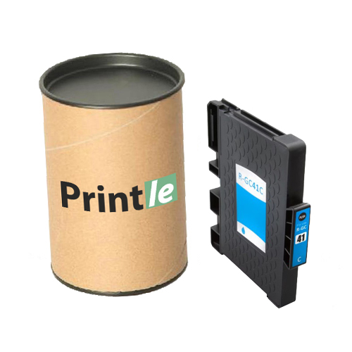 Ricoh GC41C (405762) kasetė žydra/cyan 22ml (Printle)  (su mikroschema)