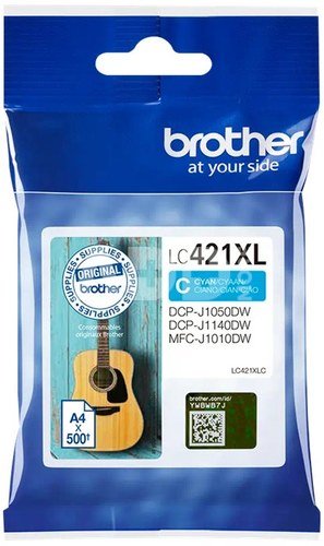 Brother LC421XLC Ink Cartridge, Cyan | Brother