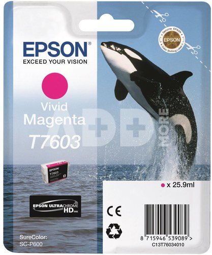 Epson T7603 Ink, Vivid Magenta