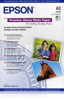 Epson Premium Glossy Photo Paper A3, 20 Sheet, 255g S041315