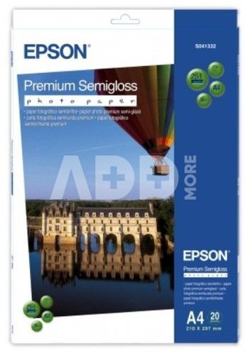 Epson Premium Semigloss Photo A4, 251 g, 20 Sheets S 041332