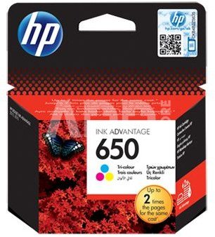 HP 650 Tri-color Ink Cartridge