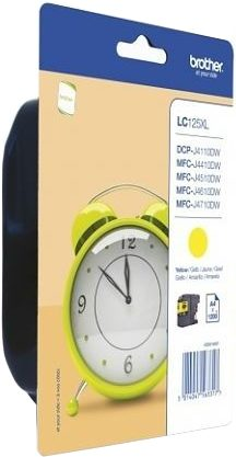 Rašalo kasetė Brother LC125XLY, Yellow