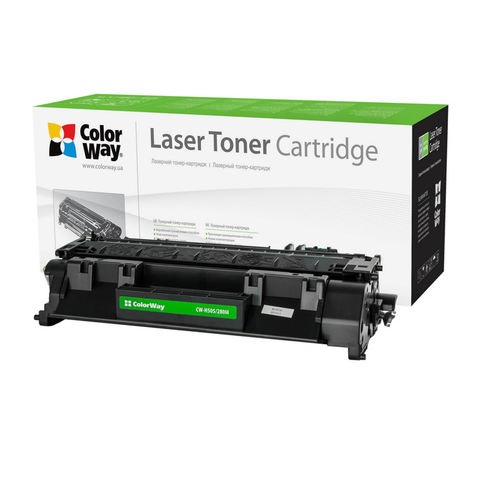 Toneris ColorWay Econom, Black, HP CE505A (05A)/CF280A (80A); Canon 719