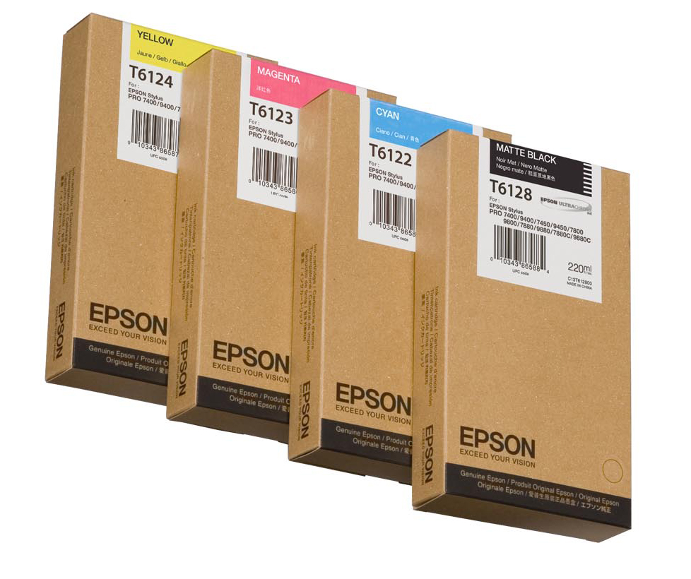 Rašalo kasetė Epson T612200 Ink cartrige, Cyan, Singlepack, 220 ml