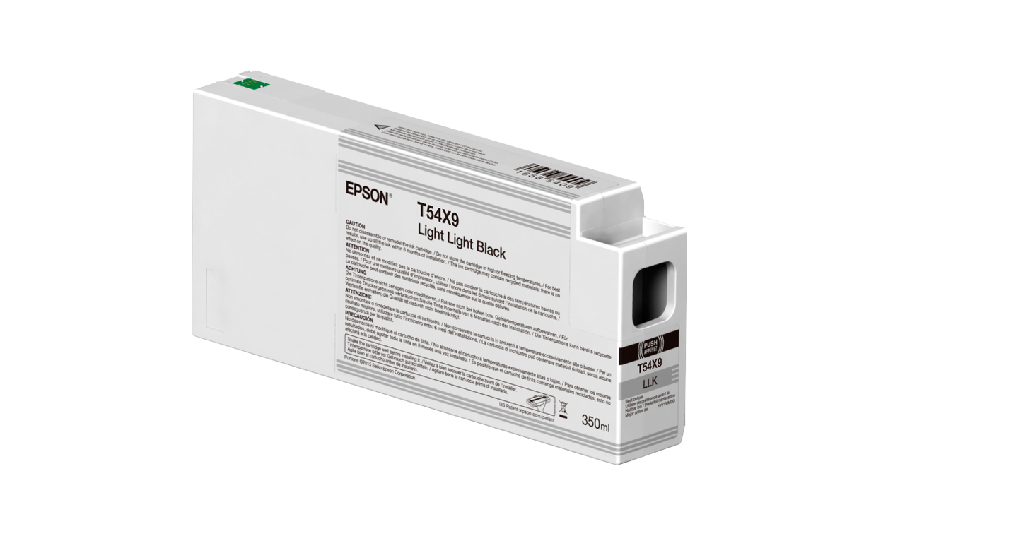 Epson Singlepack T54X900 UltraChrome HDX/HD Ink Cartrige, Light Light Black, 350 ml
