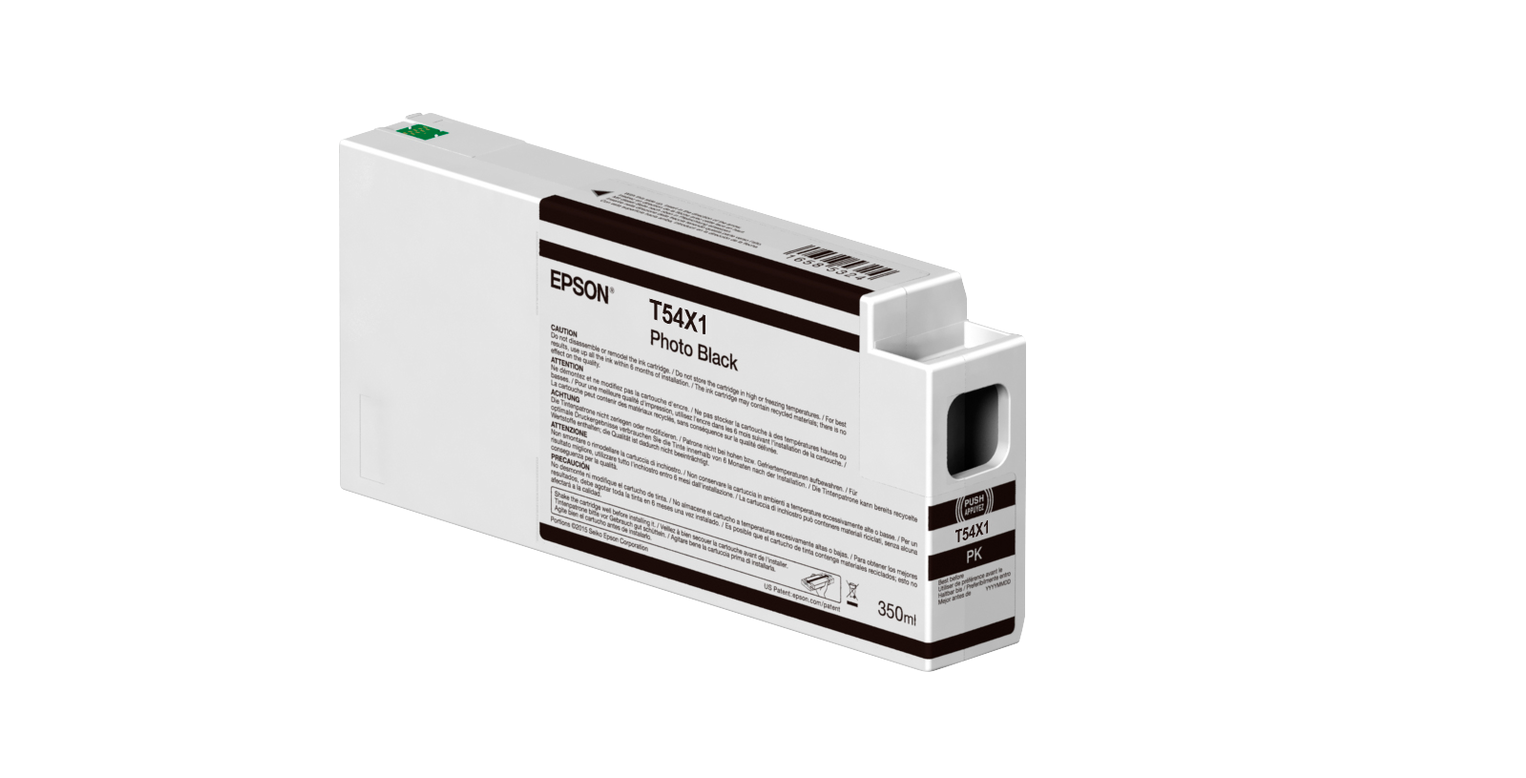 Epson Singlepack T54X100 UltraChrome HDX/HD Ink Cartrige, Photo Black, 350 ml