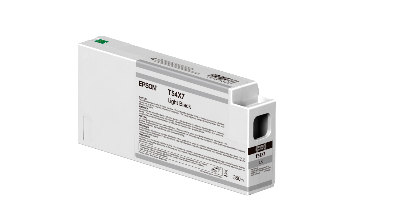 Epson Singlepack T54X700 UltraChrome HDX/HD Ink Cartrige, Light Black, 350 ml