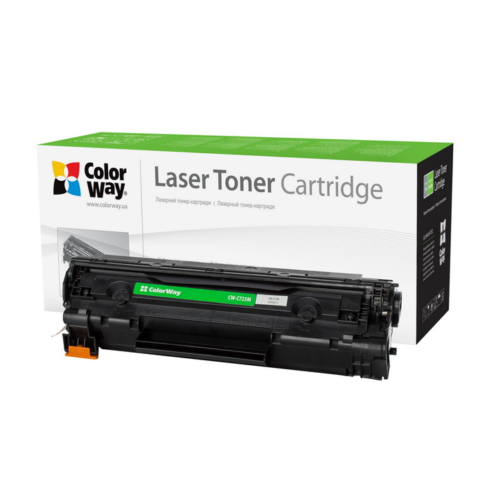 Toneris ColorWay Econom for Canon:725, HP CE285A ColorWay Econom, Black