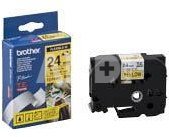 Brother TZ-EFX651, 24mm black on yellow flexible tape