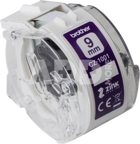Brother CZ-1001 full colour continuous label roll, 9mm wide