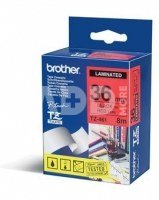 Brother TZ-E262 36mm Red on White P-Touch Label