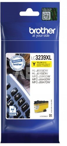 Brother High-yield Ink Cartridge LC3239XLY Ink, Yellow