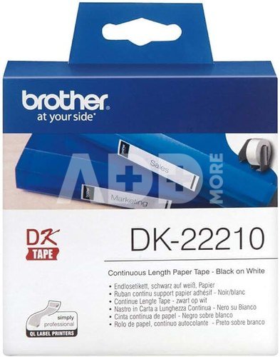 Brother Continuous Paper Tape white, 30,48 m x 29 mm DK-22210