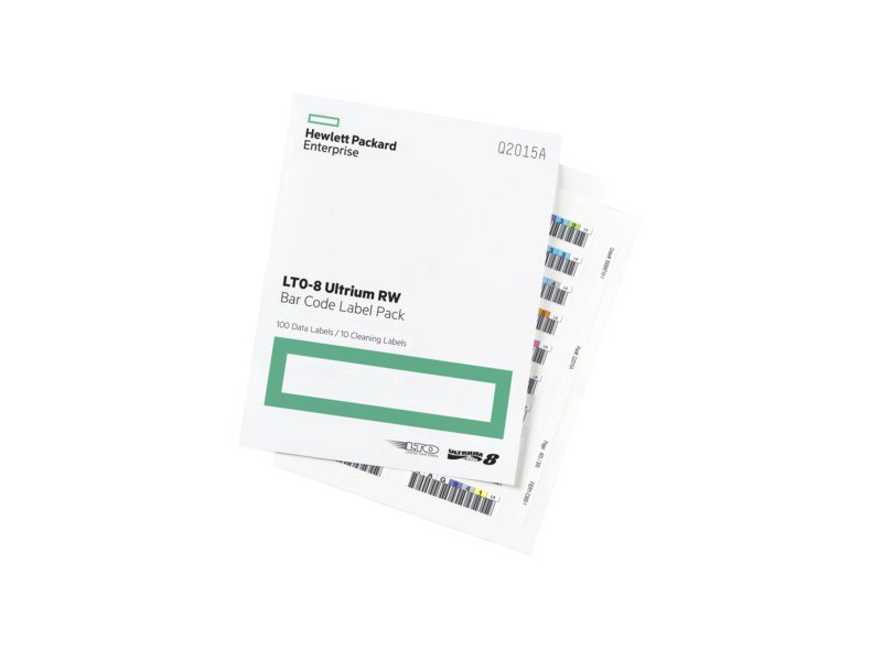 HPE LTO-8 Q2015A Ultrium barcode label pack (x100) - sankabėlių kasetė