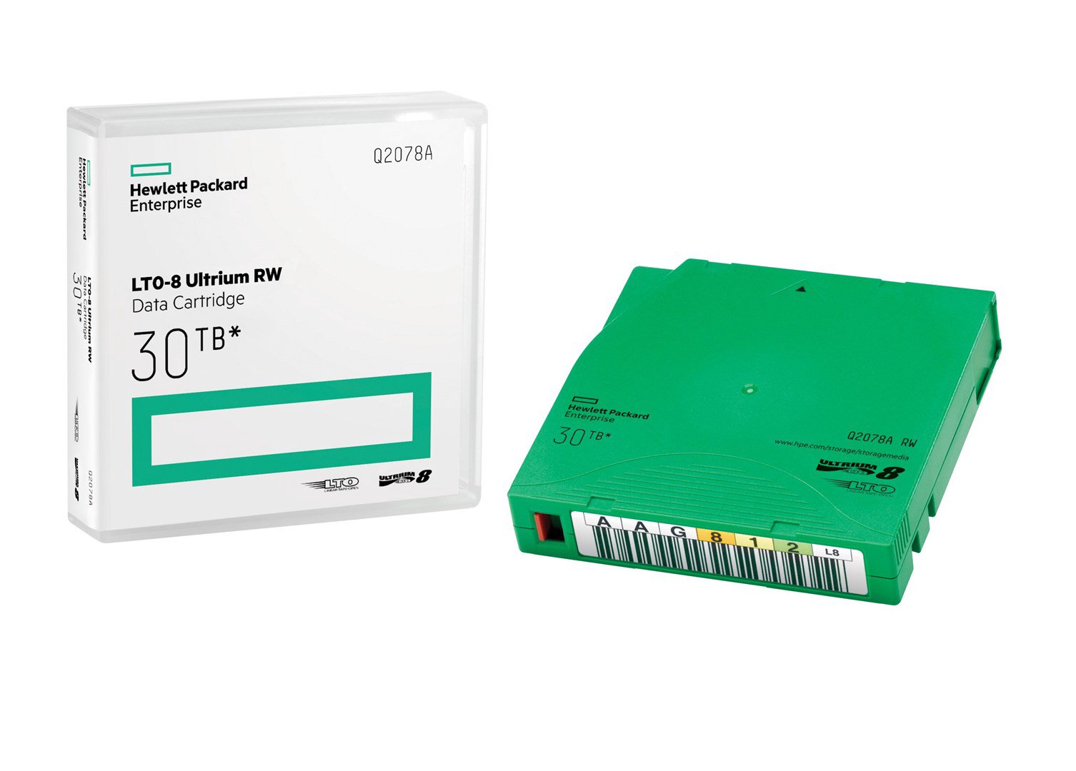 HPE LTO-8 Ultrium 30TB RW Data Cartridge Tuščia duomenų juosta 12 TB 1,26 cm