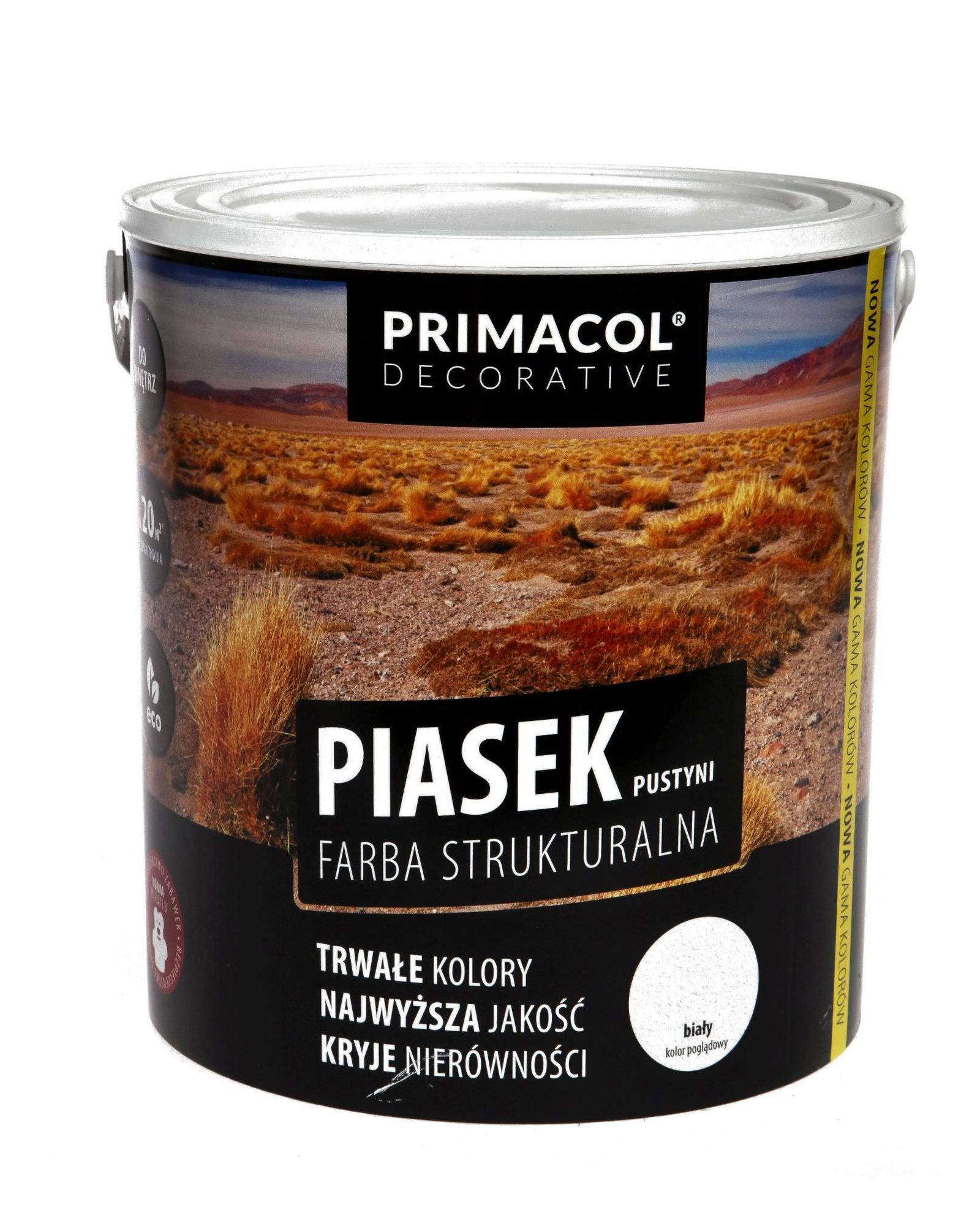 Struktūriniai dažai PRIMACOL PIASEK PUSTYNI, 5 l