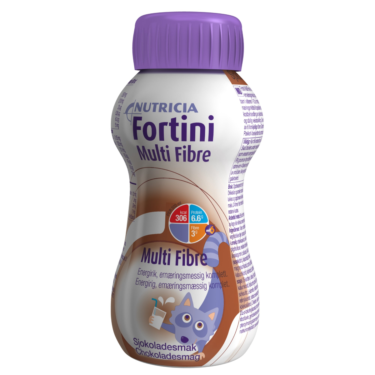 Fortini Multi Fibre šokolado skonio 200ml N1 (Nutricia)