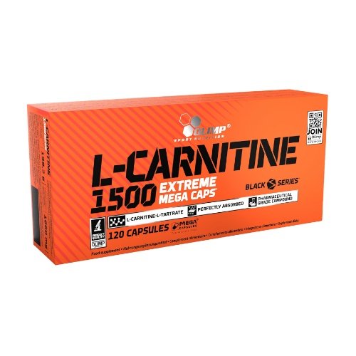 Olimp L-Carnitine 1500 Extreme Mega Caps, 120 kapsulių