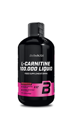 Biotech L-Carnitine 100.000 Liquid 500ml - Cherry skonis