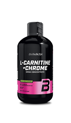 Biotech Liquid L-Carnitine + Chrome 500ml - Orange skonis