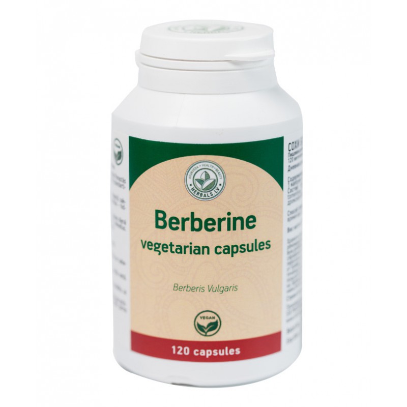 Maisto papildas Berberine ,Herbals 120 vnt. 500mg.