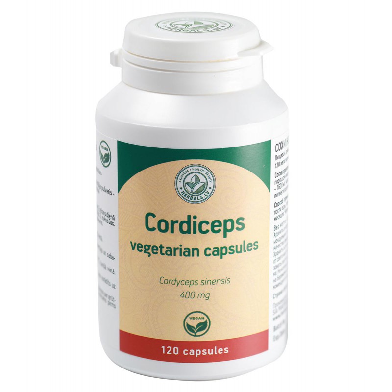 Maisto papildas Cordyceps, Herbals 500mg N120