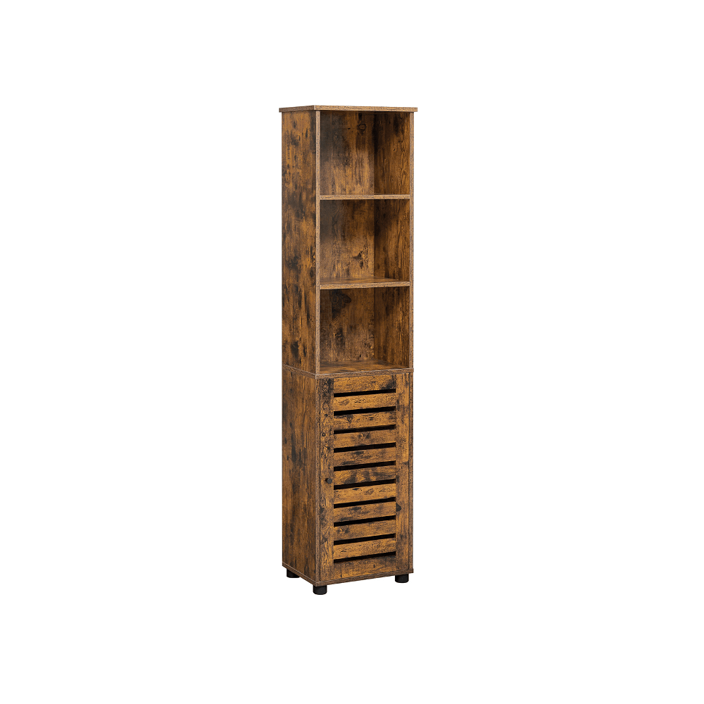 "Rustic" ruda, siaura vonios kambario spintelė
