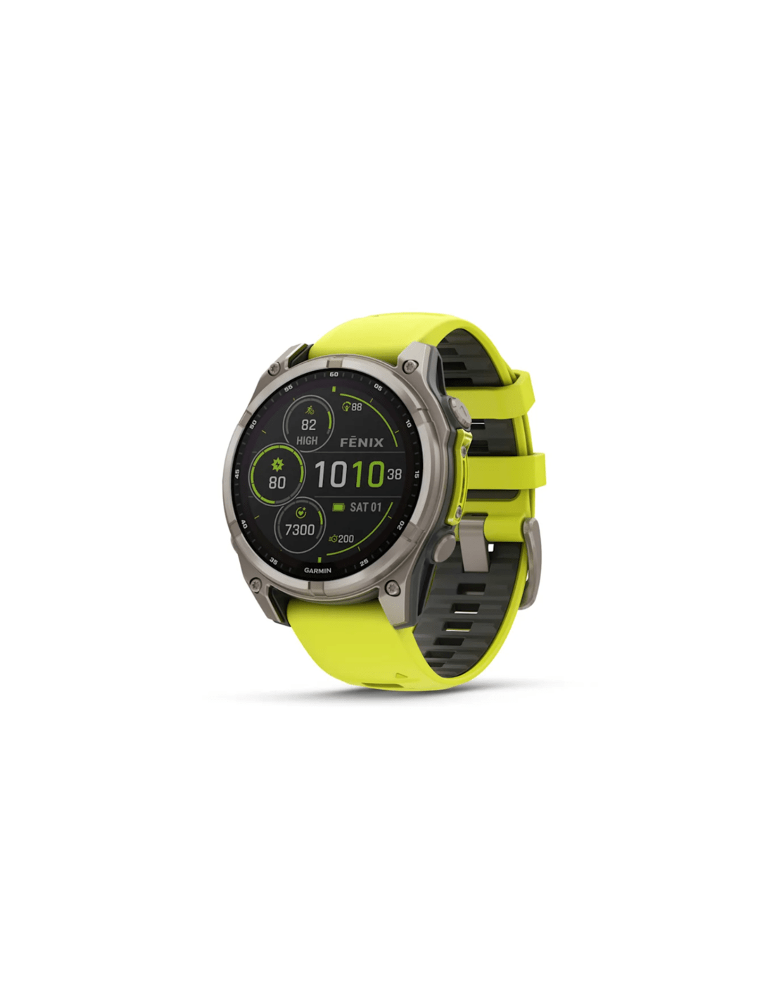 Garmin Fenix 8 51mm, Sapphire Solar, Geltonas