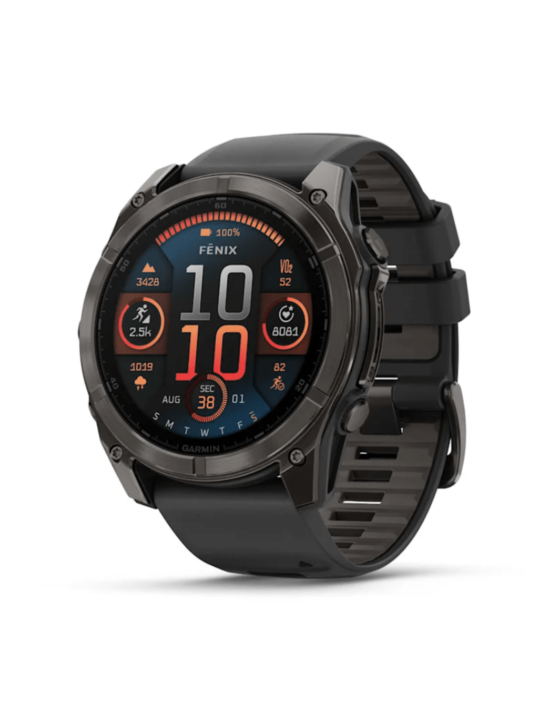 Garmin Fenix 8 51mm, AMOLED, Anglies spalvos